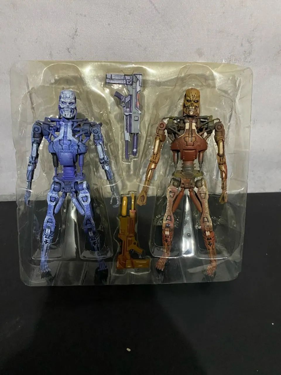 Bonecos Blue and Red T-800 Endoskeleton - Robocop Vs Terminator - (Pack 2) - Entregamos 
