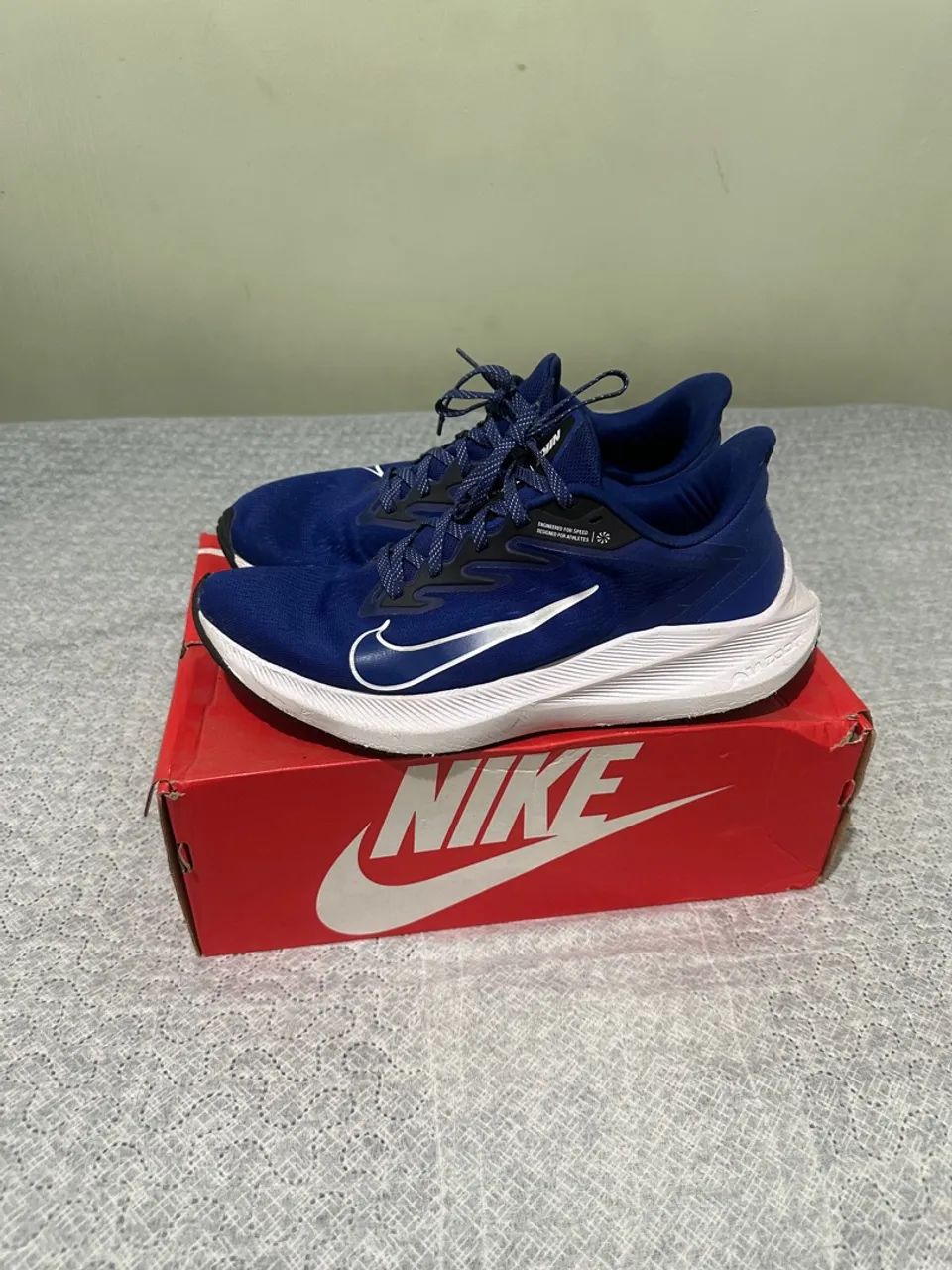 Tênis Nike Masculino Azul Air Zoom Winflo 43! - Foto 2