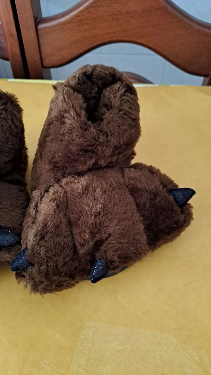 Pantufas de Urso - Conforto e Diversão para os Pequenos! - Foto 2