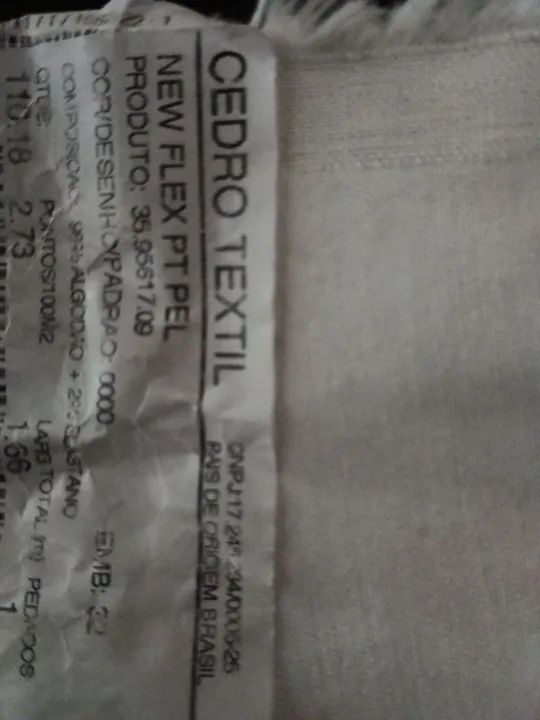 Tecido Cedro 98% algodão 2% elastano para uniformes - Foto 2