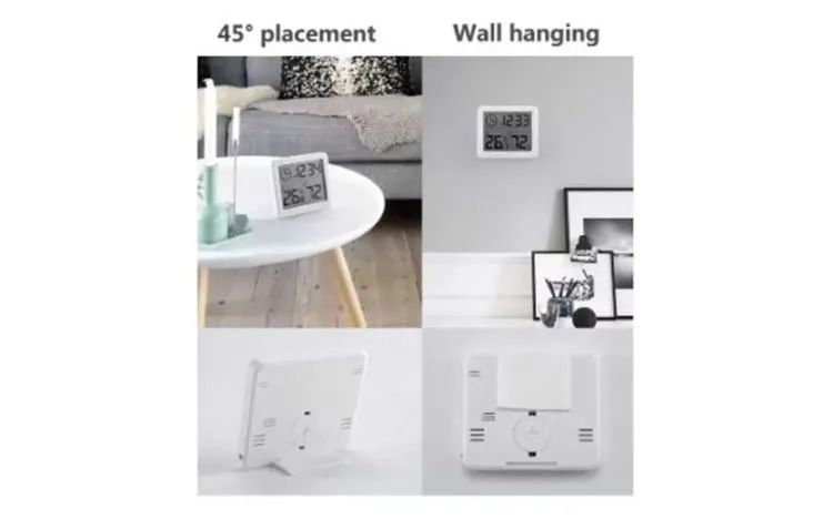 Termohigrômetro relógio digital de temperatura e umidade monitoramento COD-AP195   - Foto 3