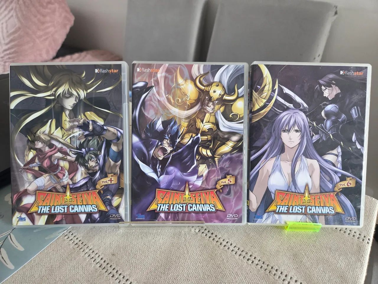 Box DVDs Lost Canvas Vol 1 e 2 Cavaleiros do Zodíaco - CDs, DVDs