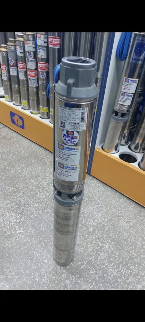 BOMBA DE POÇO 1.5CV 4" MONO 220V 9 ESTAGIOS LEÃO - Foto 2