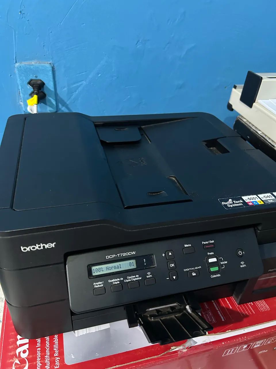 Impressora colorida com tanque A4