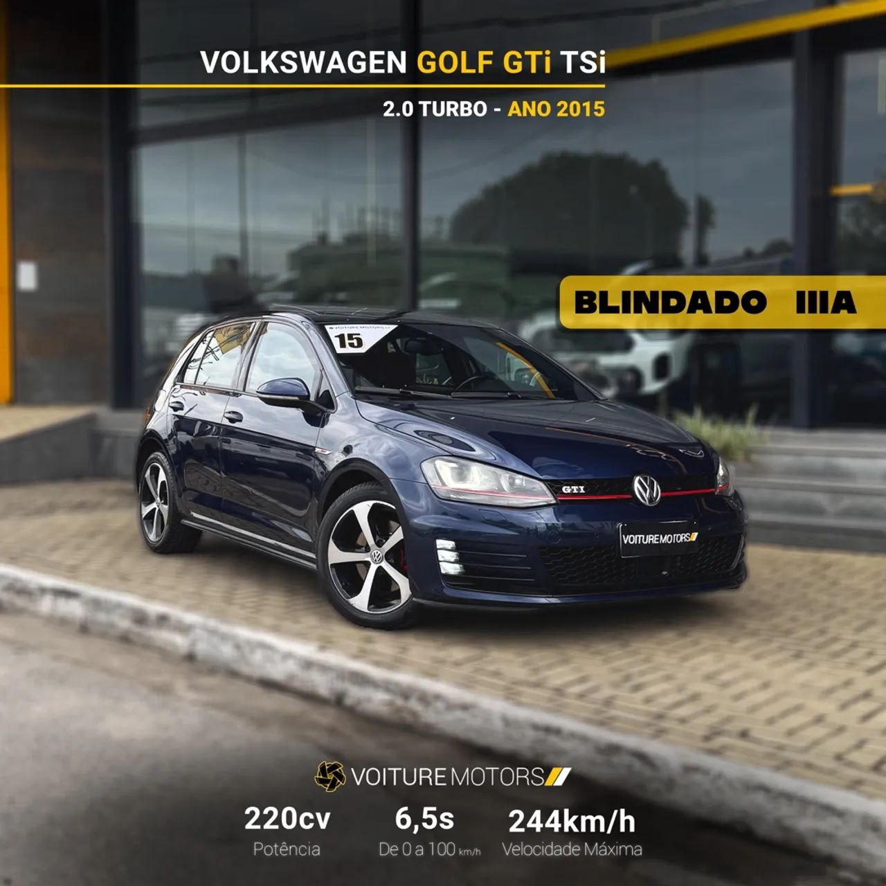 VW GOLF GTI | BLINDADO | 2015