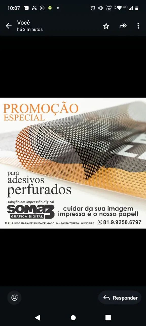 Adesivos Perfurados