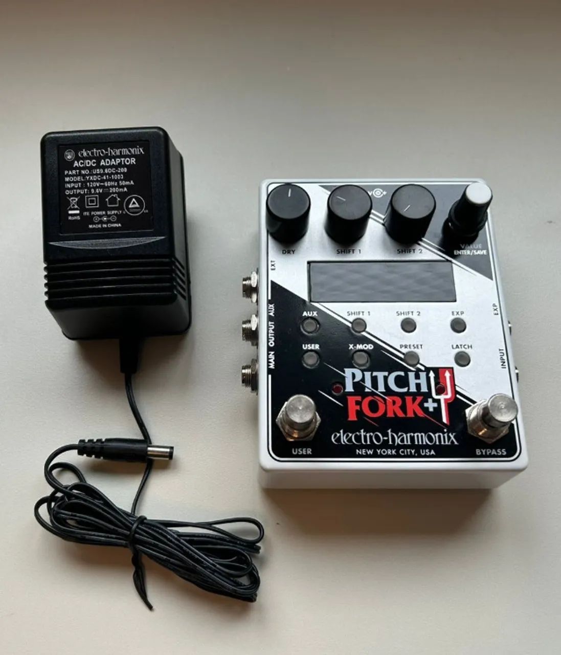 Pedal Electro-Harmonix Pitch Fork Plus com Fonte Original SÓ VENDA