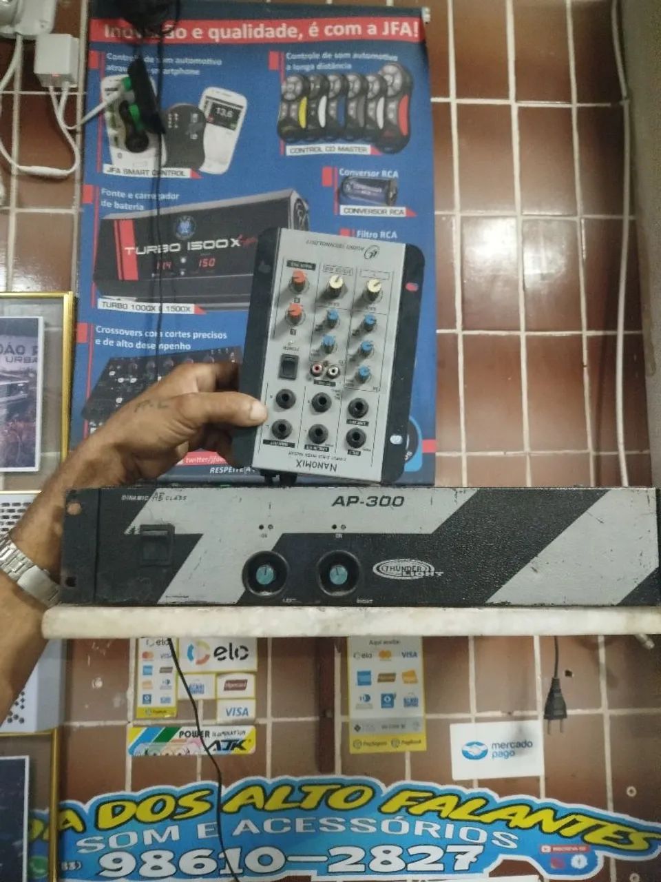 Amplificador de Áudio AP-300 Thunder com mesa  - Foto 3