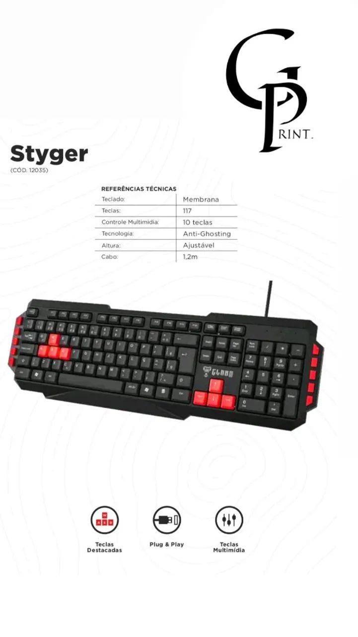 TECLADO GAMER - CLANM PROMOÇÃO! - Foto 4
