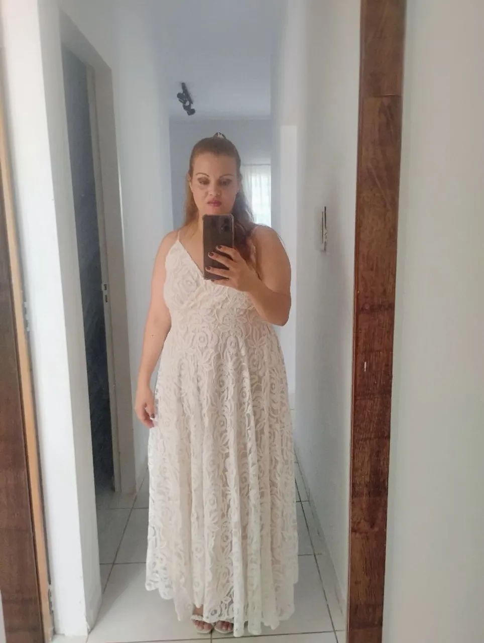 Vestido renda branco 