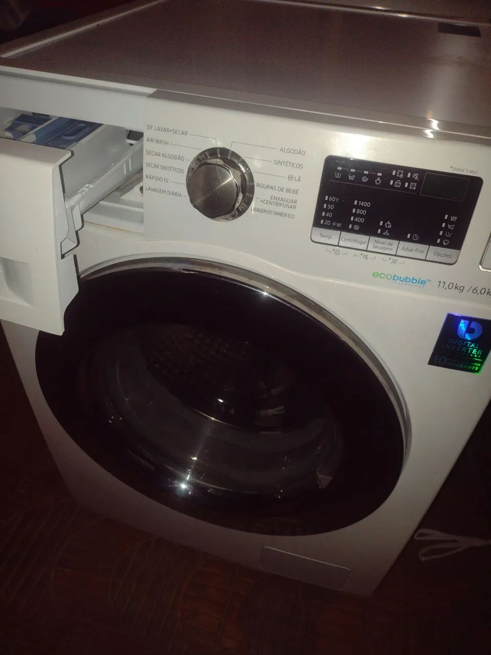 Máquina de Lavar Samsung Digital Inverter 11 kg para sair hoje. Mudança. Perfeita! - Foto 6