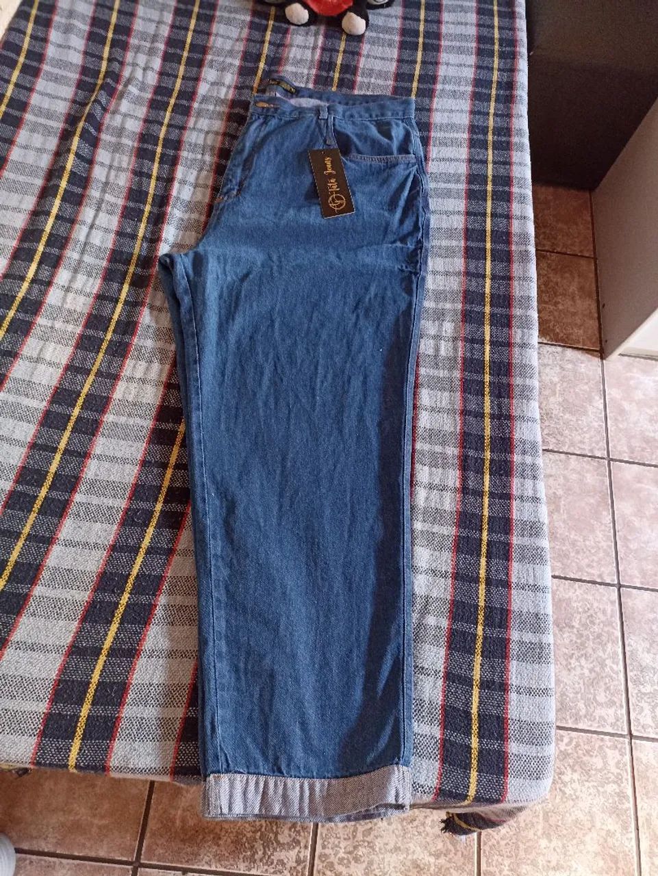 Calça Mom feminina Plus  - Foto 4