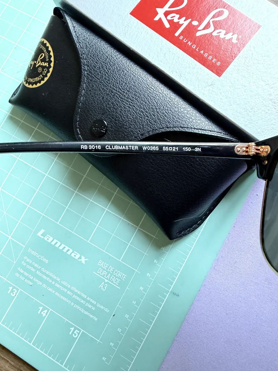 Óculos Ray-Ban Clubmaster original - Foto 3