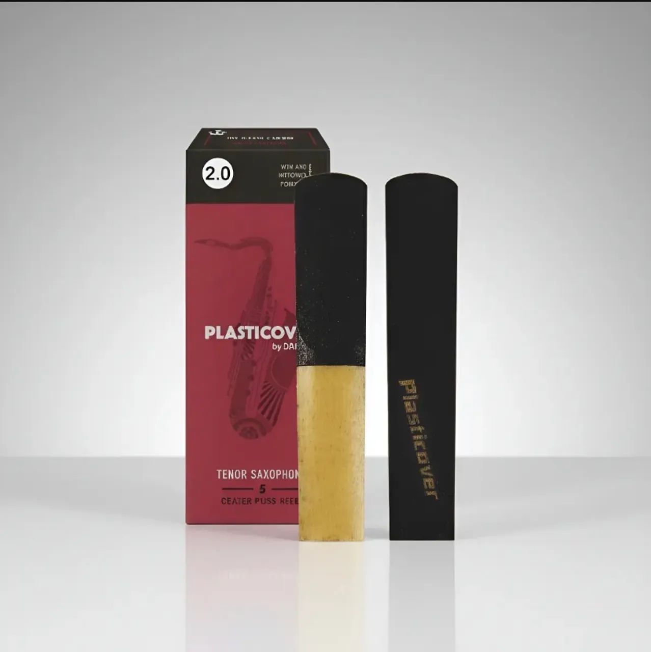 Palheta Plasticover nº 2 e 2,5 para Saxofone Tenor