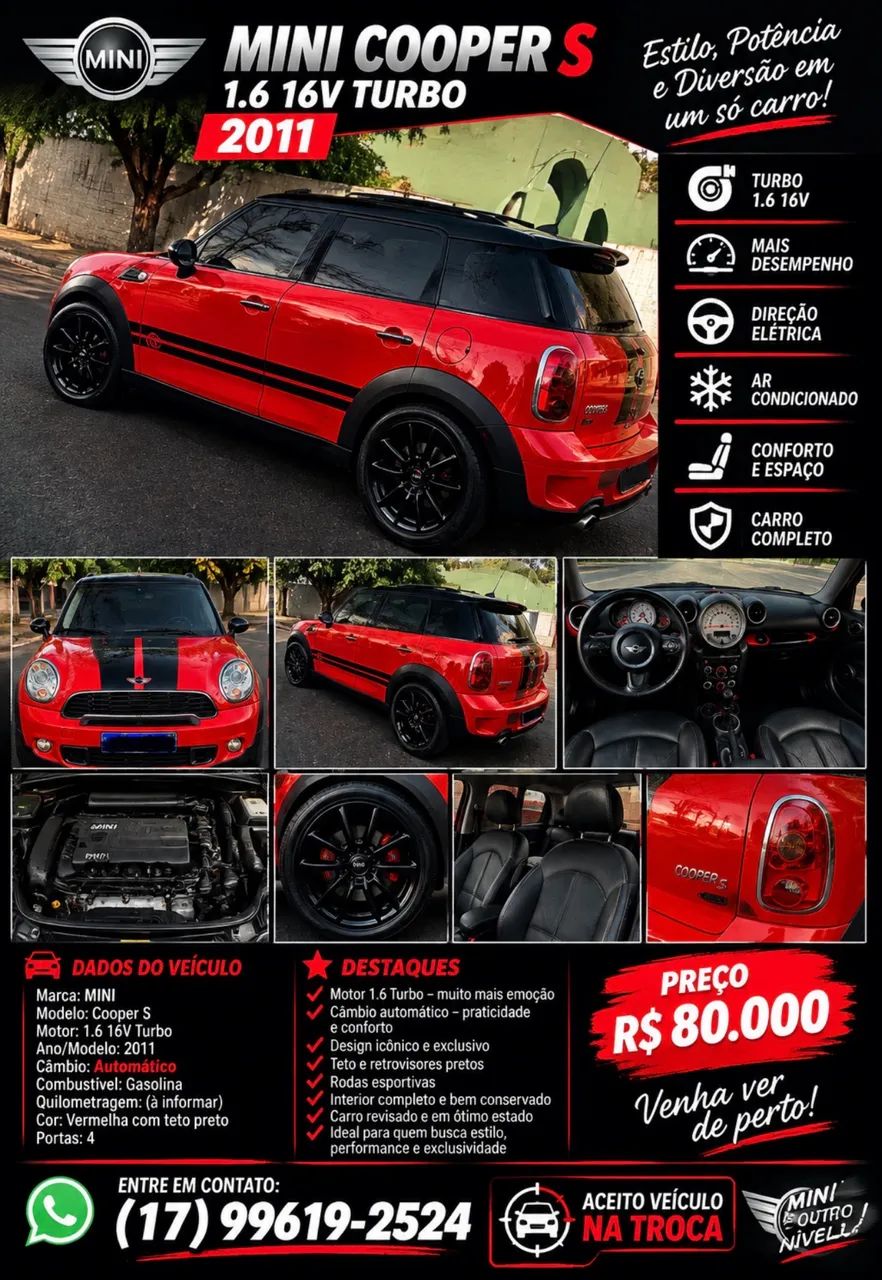 Mini Cooper S 1.6 Aut. 2011