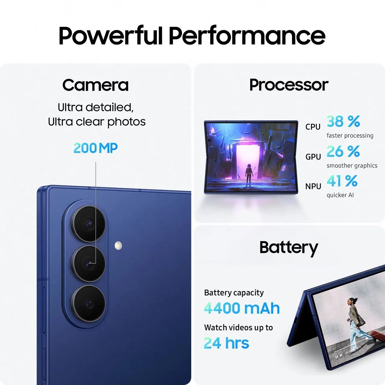 Galaxy Z Fold 7 512Gb Azul - Foto 4