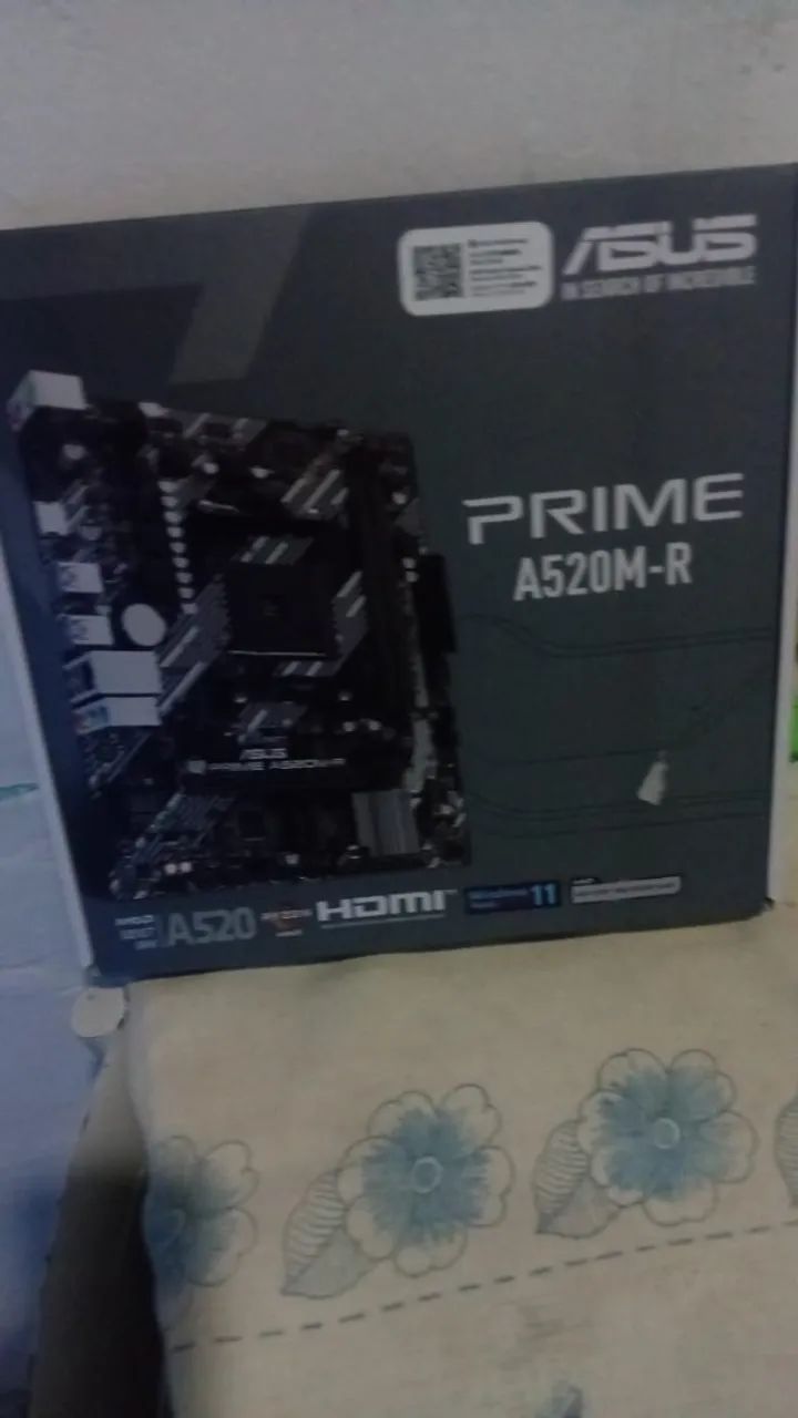 Placa Mãe Asus Prime A520M-R nova