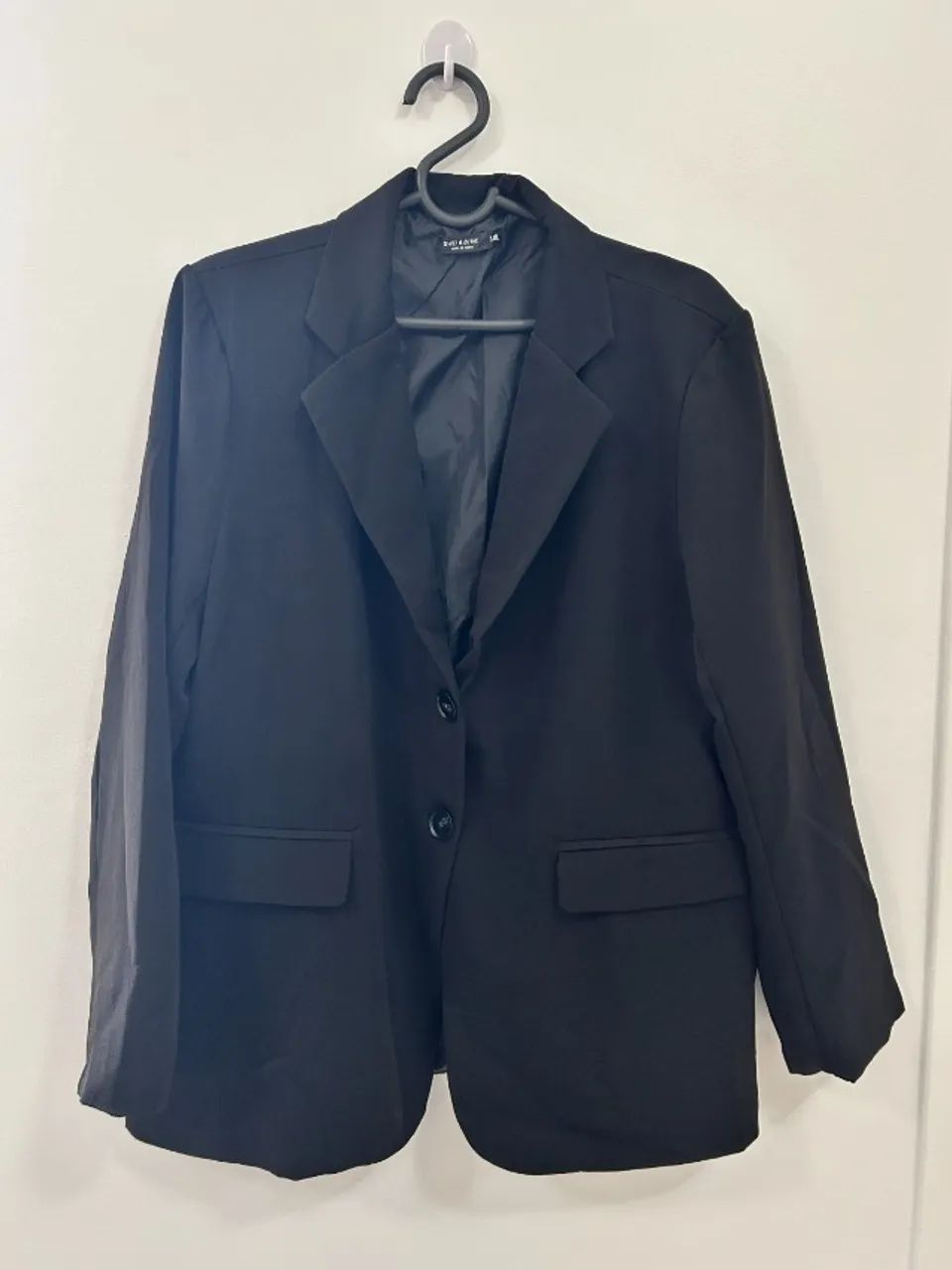blazer preto shein curve