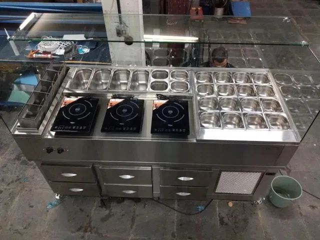 bancada para produção de massas em inox.