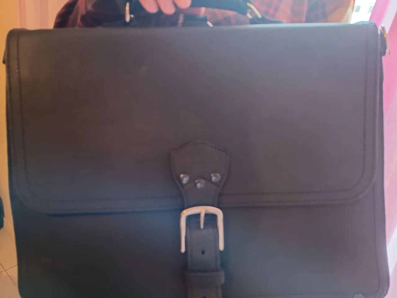 Bolsa executiva em couro  - Foto 4