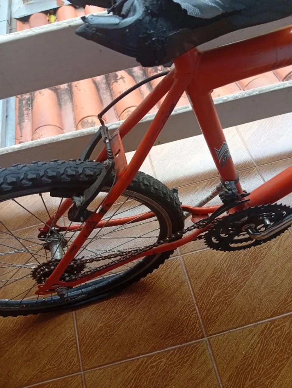 Bicicleta laranja aro vinte quatro - Foto 4
