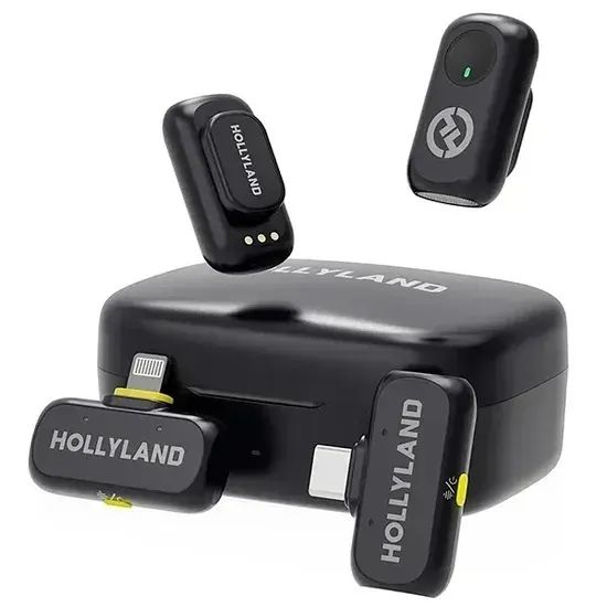 Microfone Sem Fio Hollyland Lark A1 Combo USB-C/Lightning 