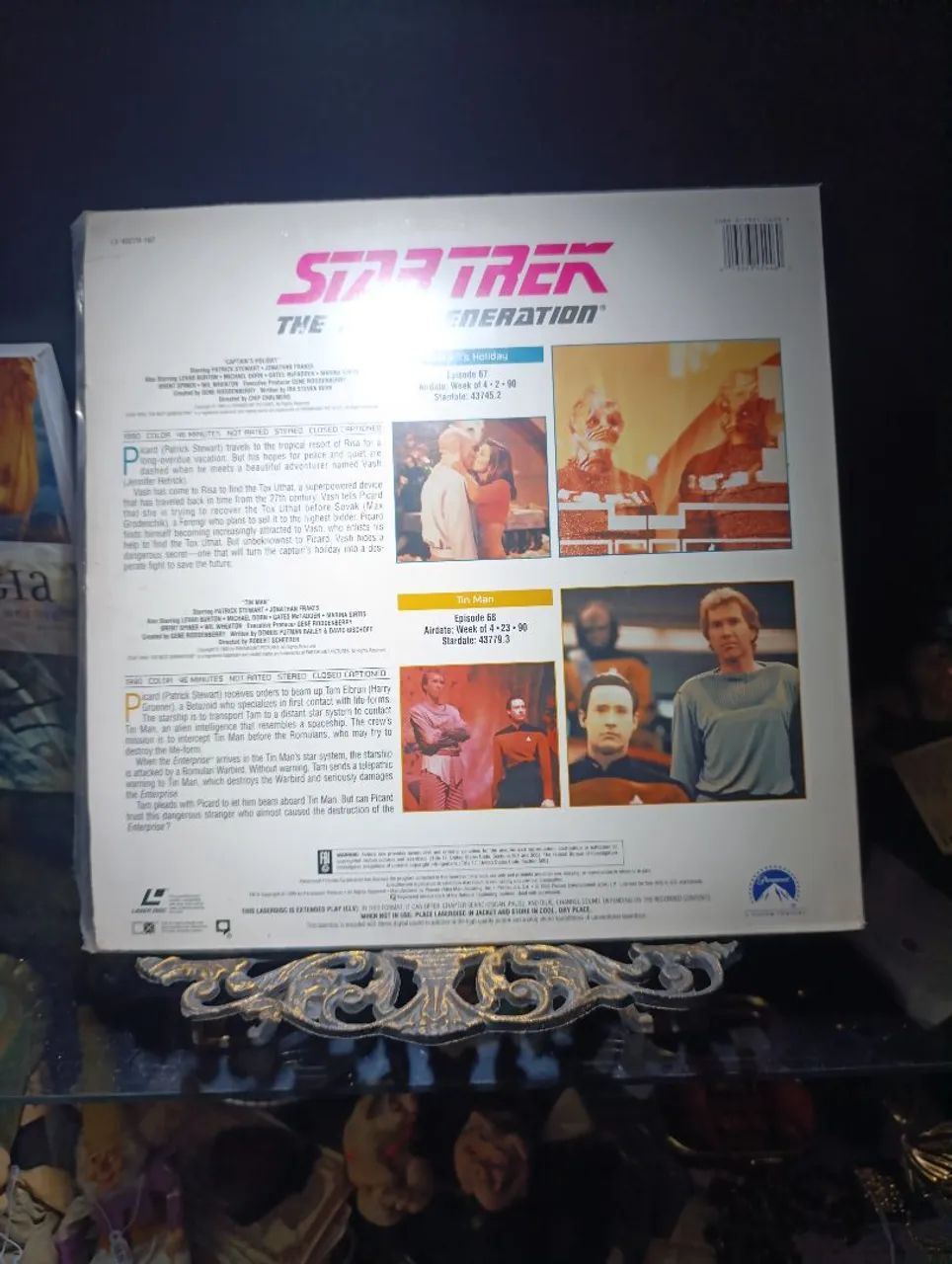  Laser Disc Star Trek The Next Generation 67 e 68 - Foto 4