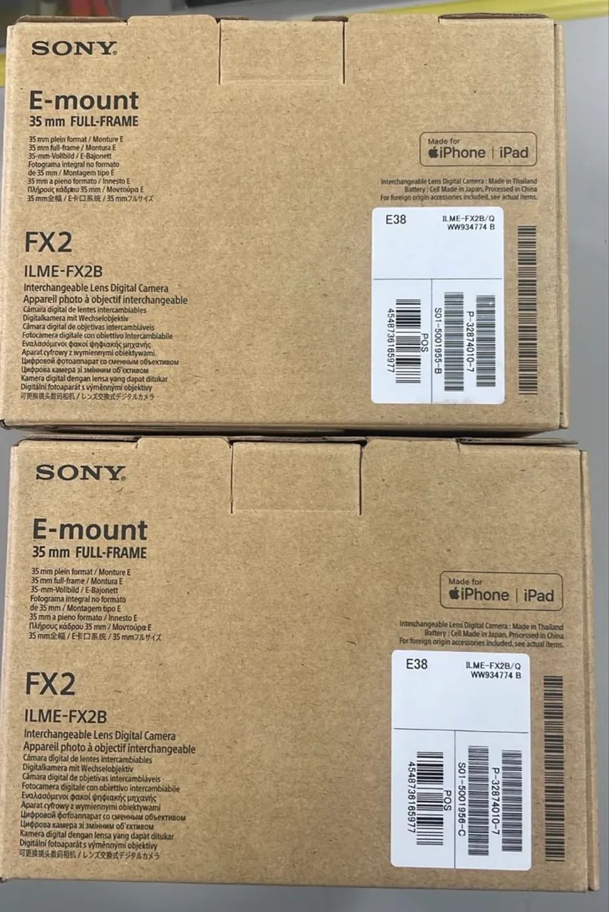Câmera de Cinema Sony ILME-FX2 Full-Frame 4K NOVA