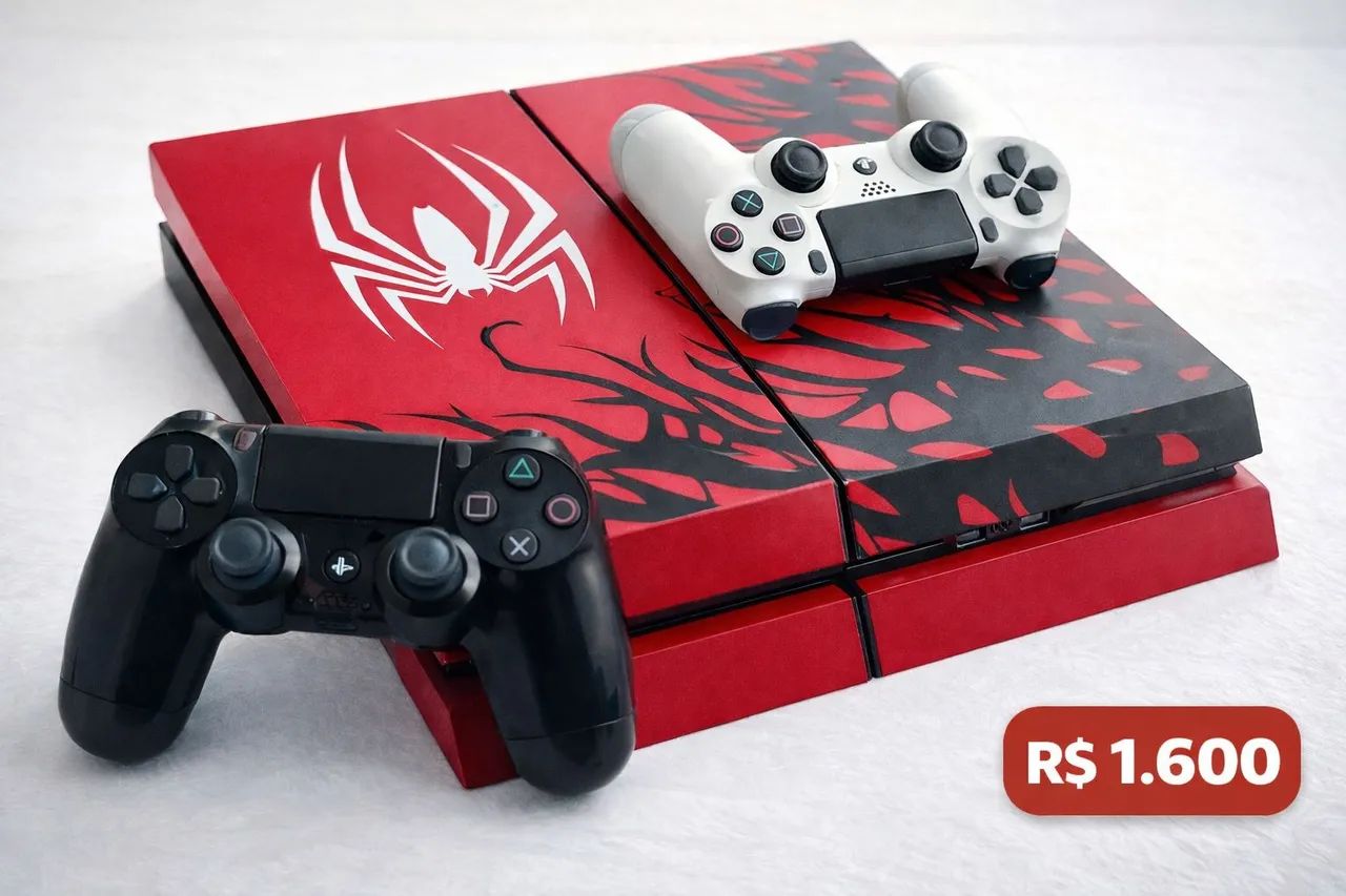 PS4 Fat 500GB - 2 Controles + 8 Jogos - Excelente Estado - Preço Negociável