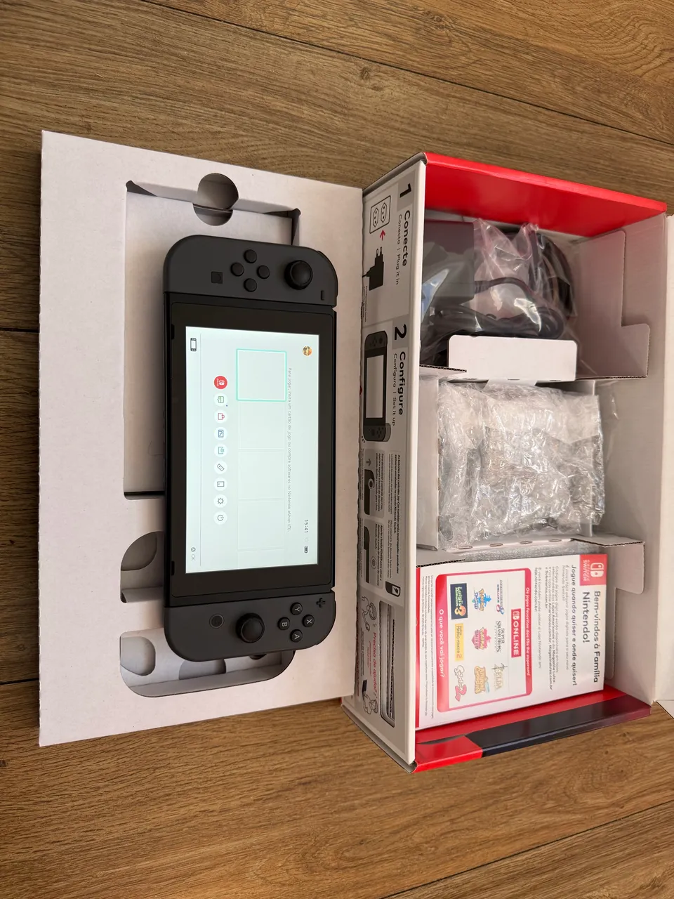 Caixa Original Nintendo Switch + Berço Interno | Perfeita para