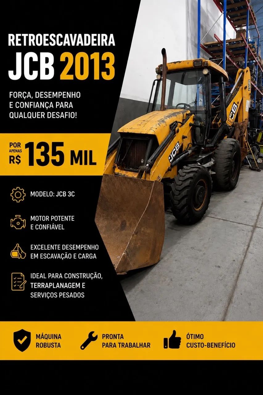 RETROESCAVADEIRA JCB 3C