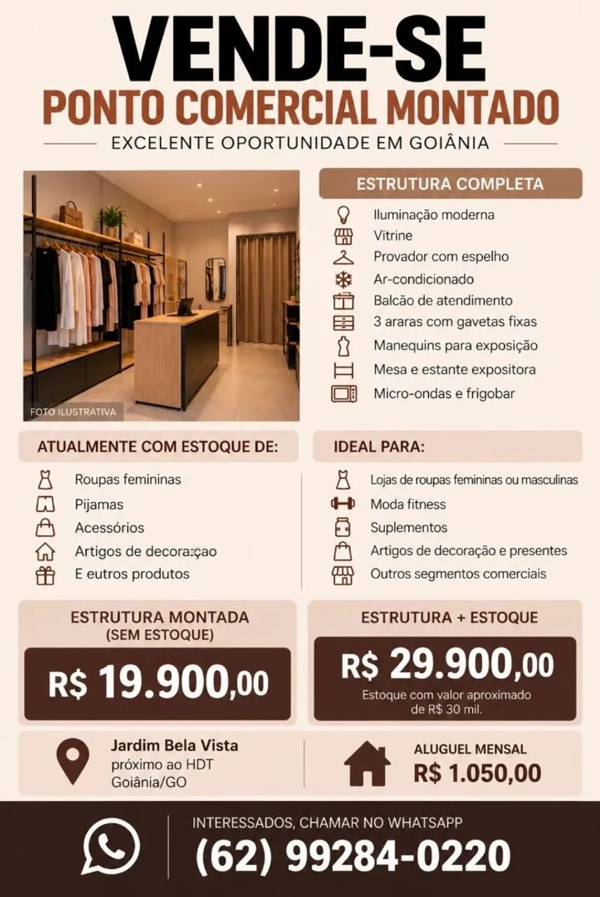 Ponto Comercial Montado