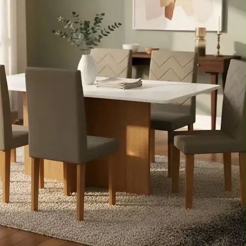 Mesa de jantar  Completa -Entrega e Montagem Grátis 