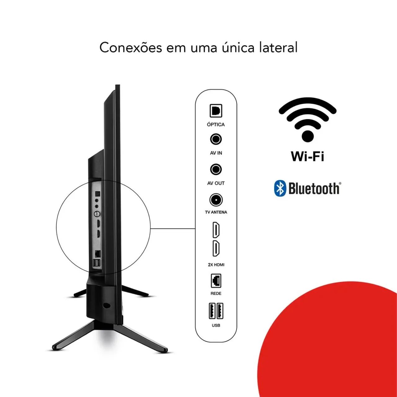 Smart TV AIWA 32? Android HD Borda Ultrafina HDR10 Dolby Áudio - Foto 4