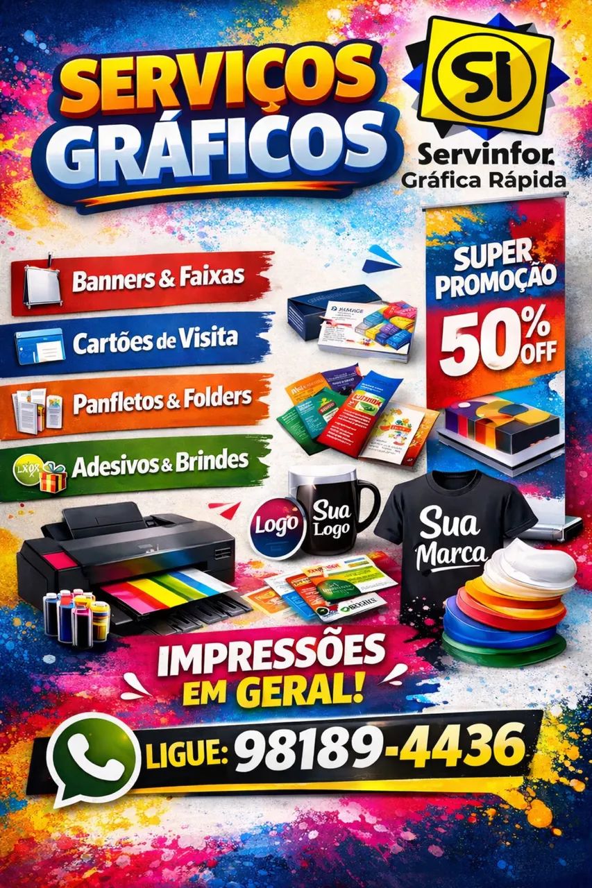 Gráfica, Banner, Adesivo, Comunicação Visual, Manaus