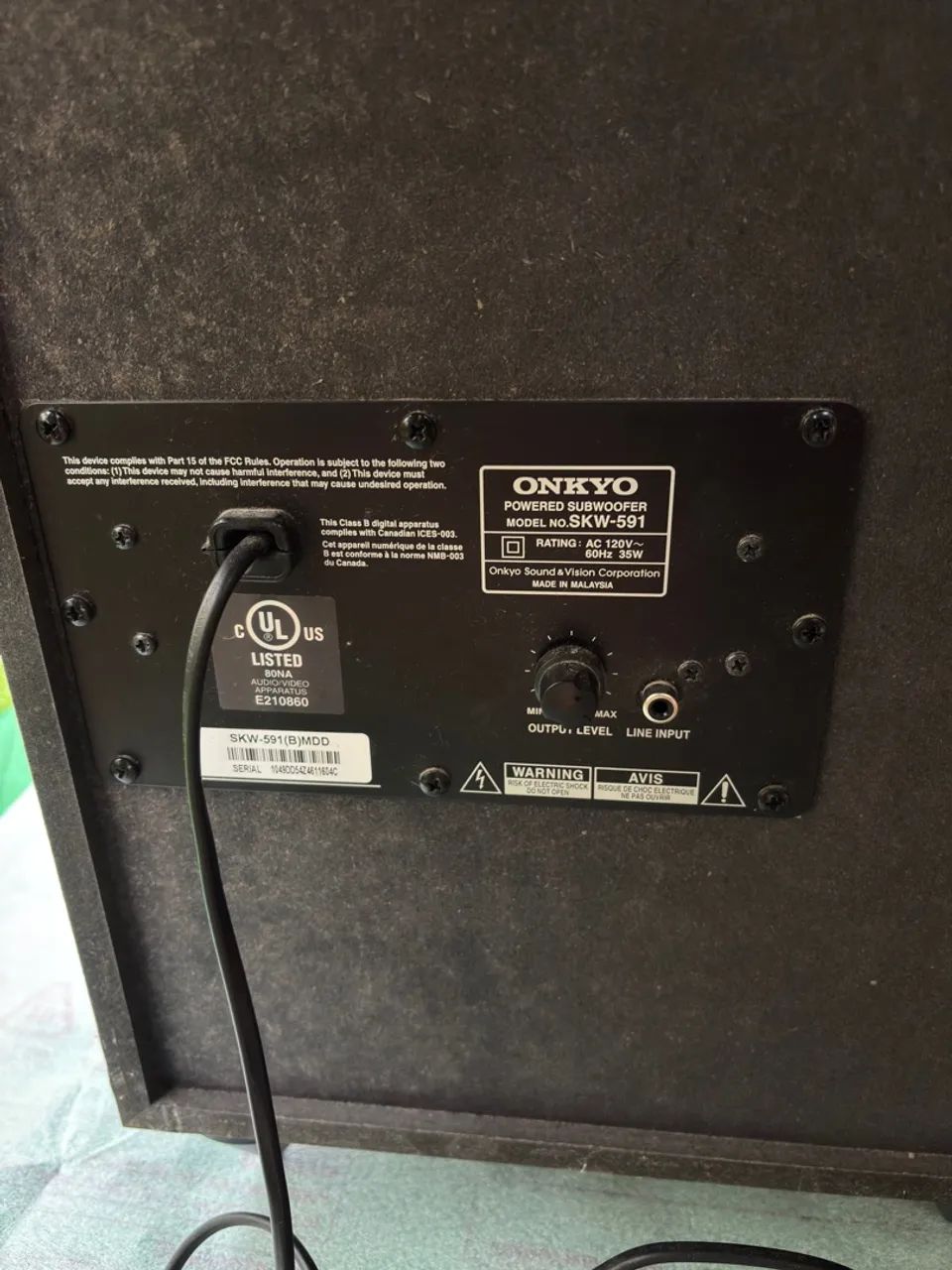 Caixas Onkyo + Sub ativo - Foto 4