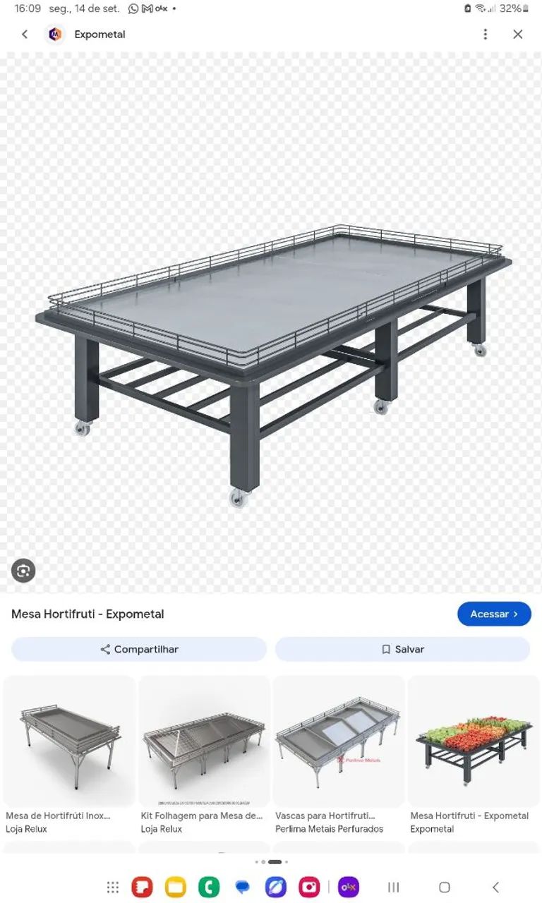 Mesa aço inox ,ortfrut
