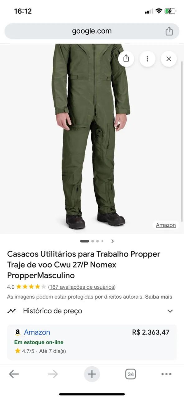 Macacão dê voo nomex  - Foto 4