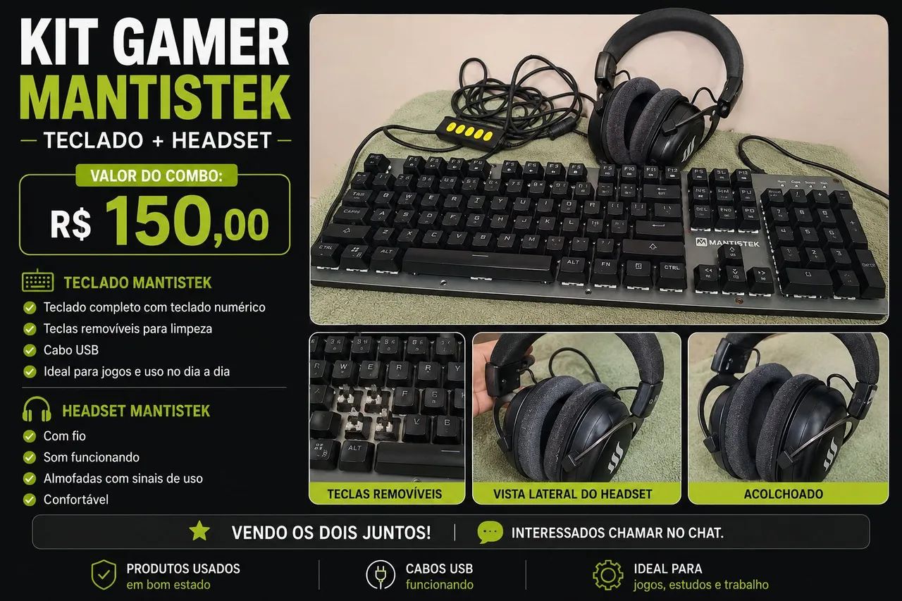 Teclado + Headset