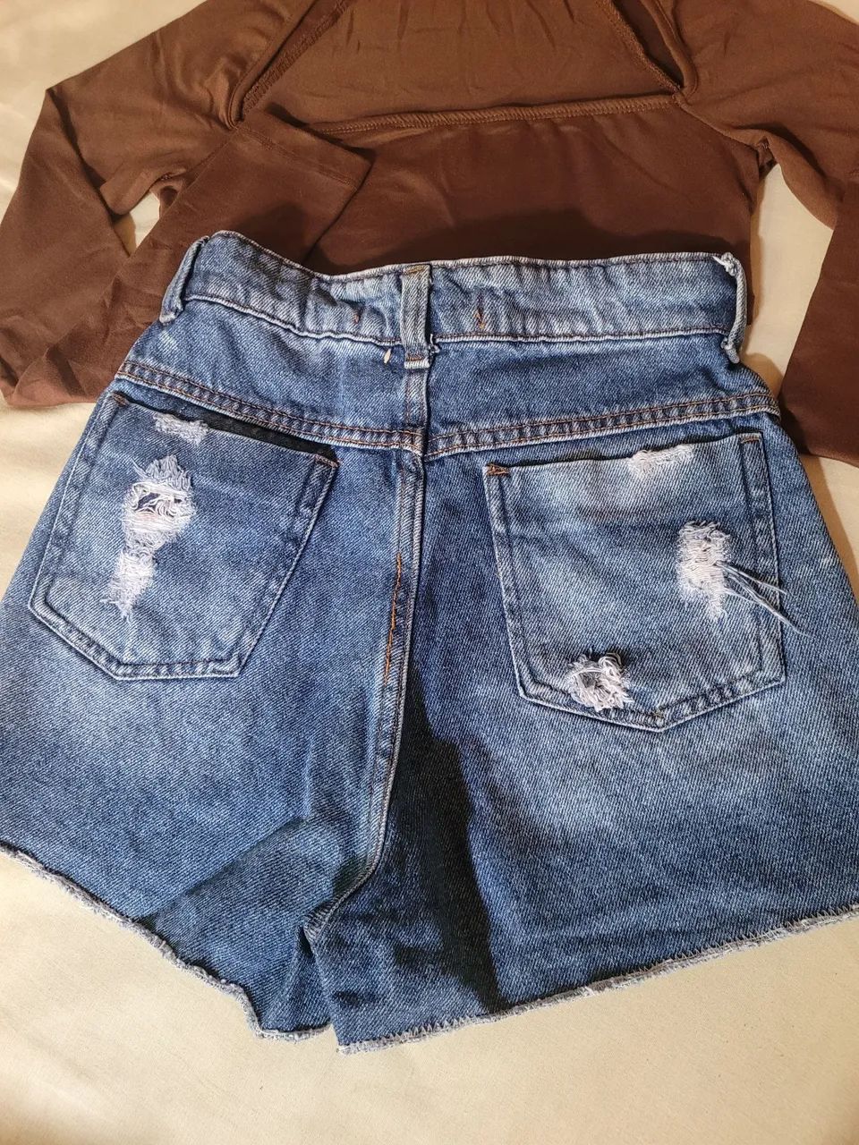 Short Jeans e cropped - Foto 2
