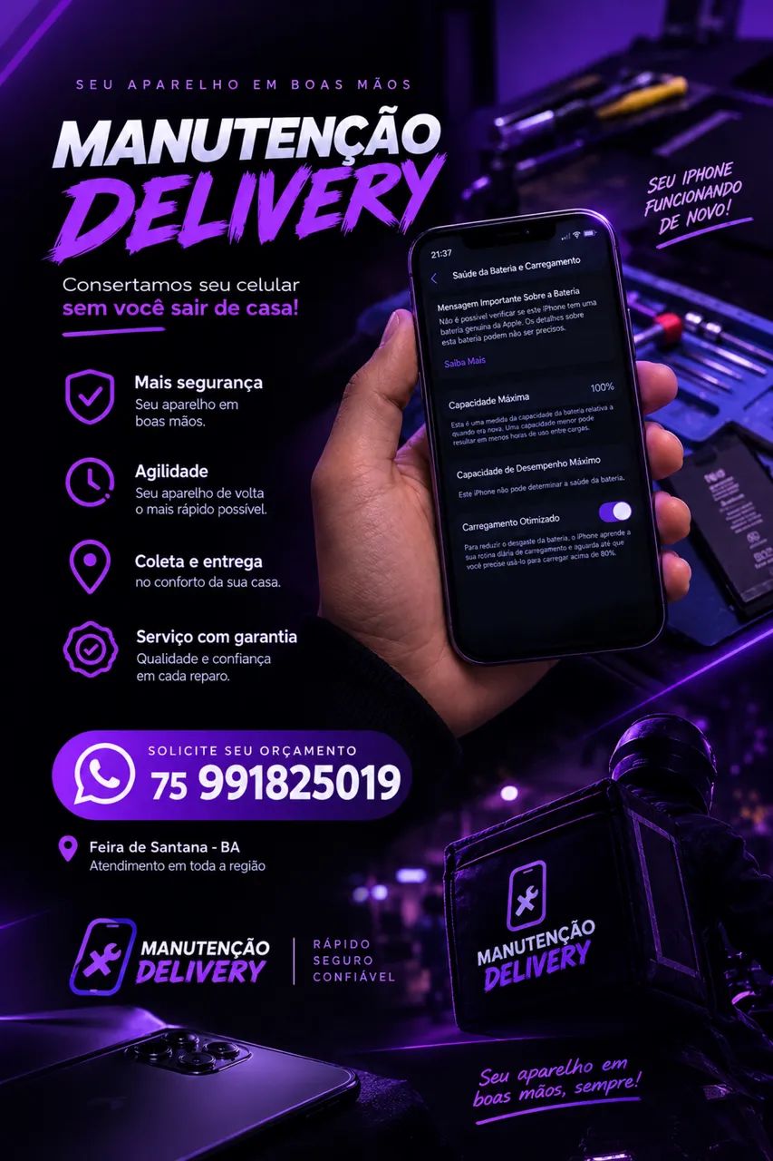 Manutenção de Celular Delivery