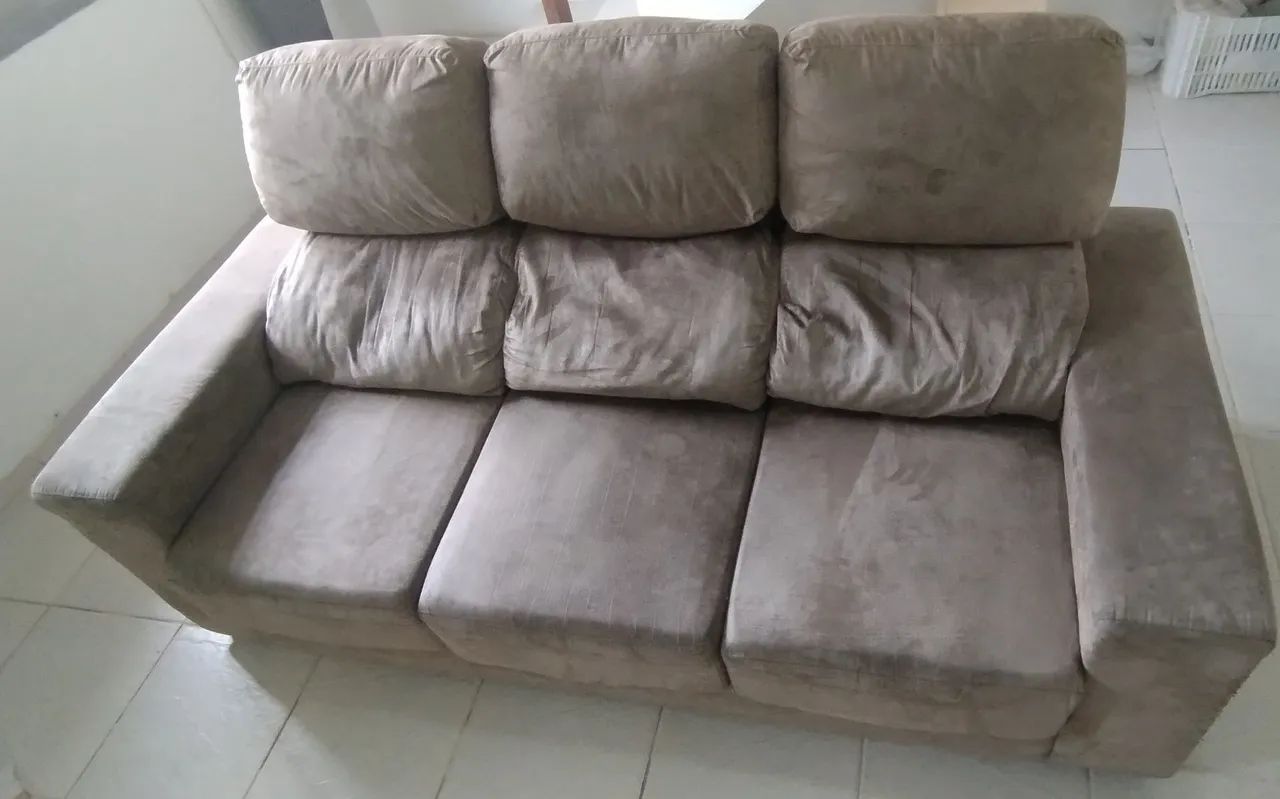 Sofá 3 lugares retrátil 