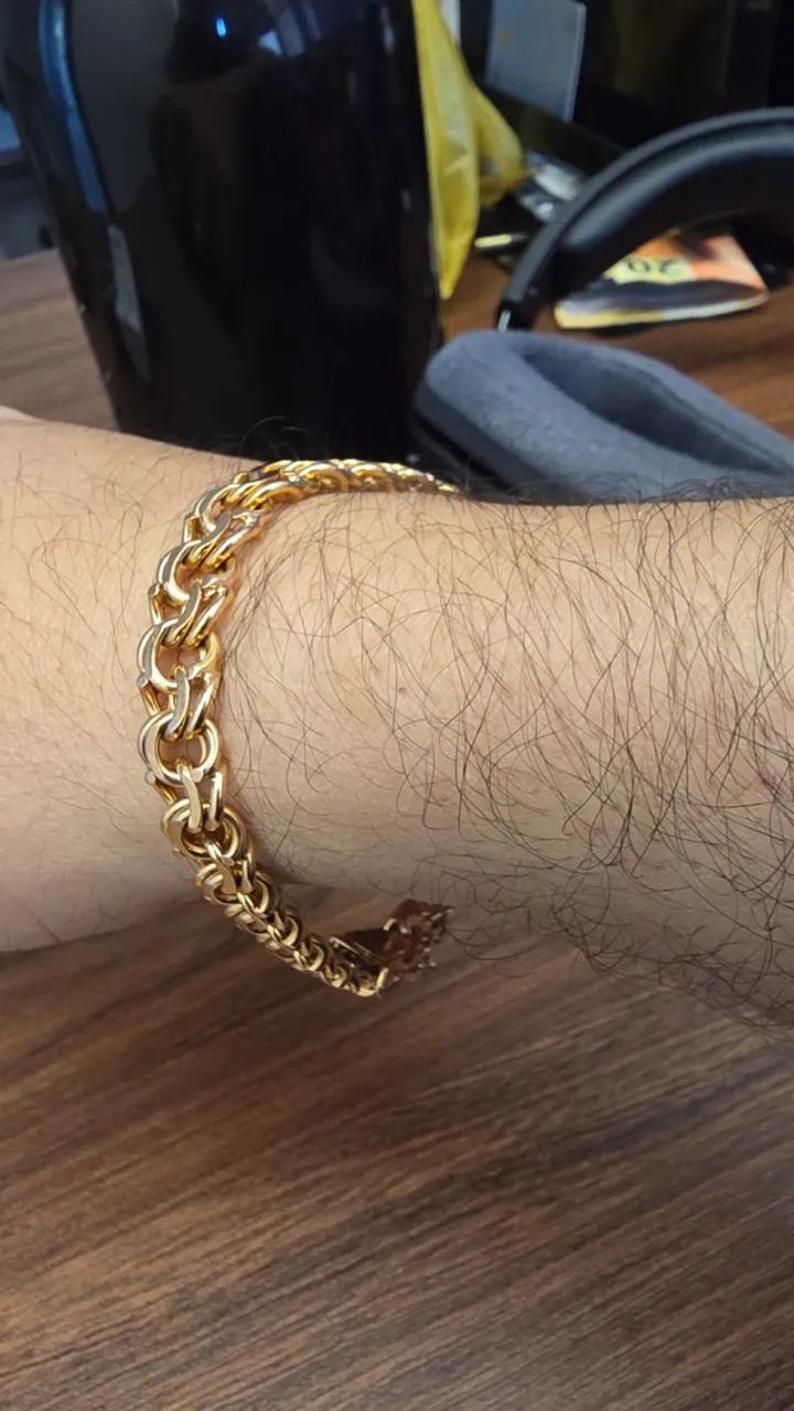 Pulseira de Ouro Rose - Foto 2