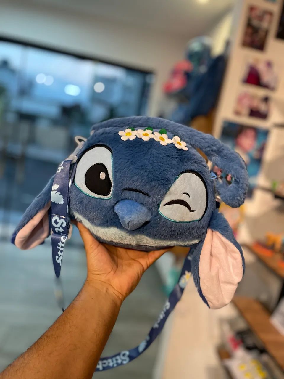 Bolsa Stich em pelúcia  - Foto 2