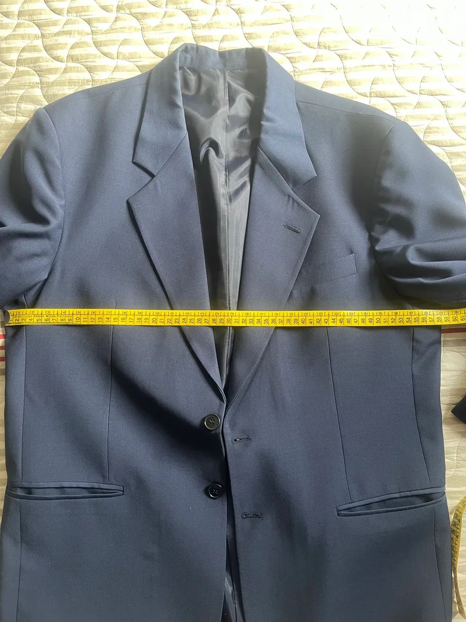 Blazer masculino azul marinho 50 - Foto 5