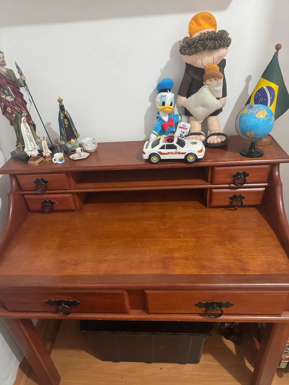Escrivaninha  de madeira maciça  - Foto 2