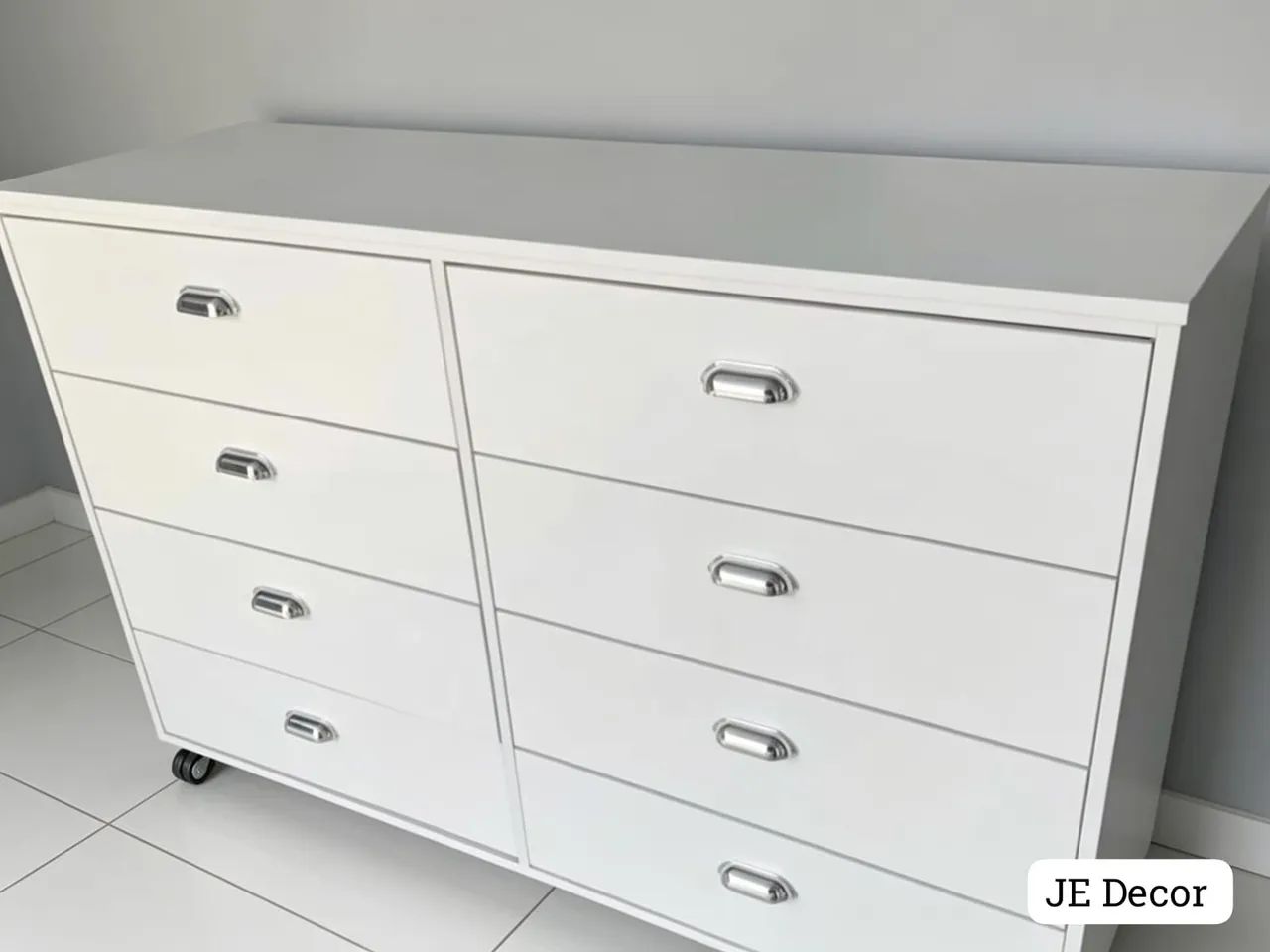 Cômodas de 8 gavetas em mdf
