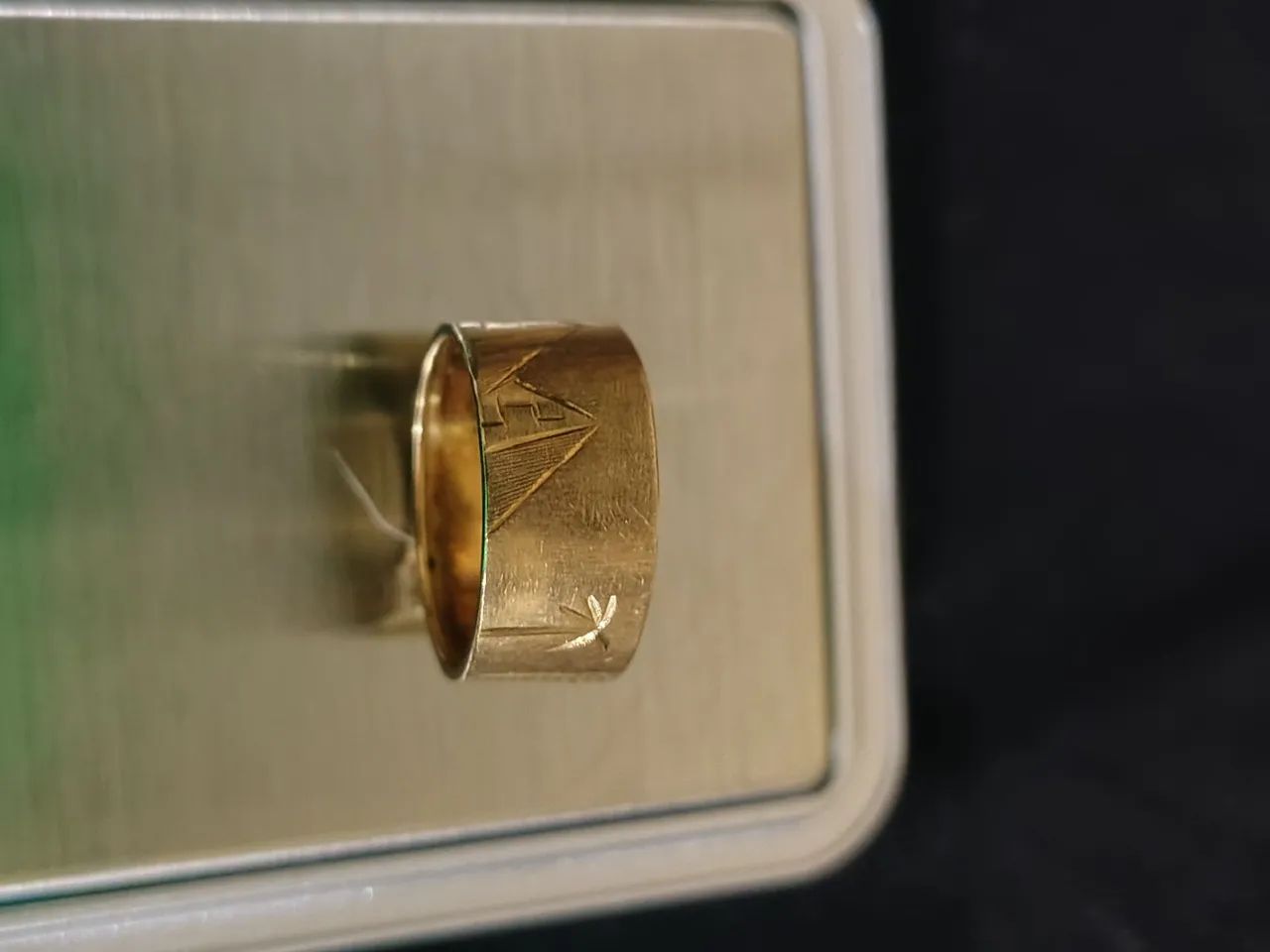 Anel escrava antigo em ouro 18k - Foto 2