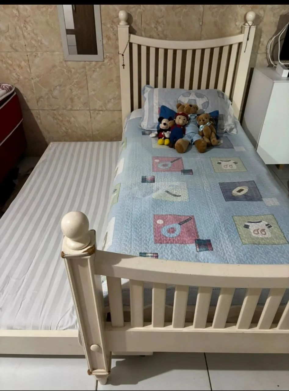 DUAS  CAMA EM UMA COM DOIS COLCHÕES EM ÓTIMO ESTADO  - Foto 2