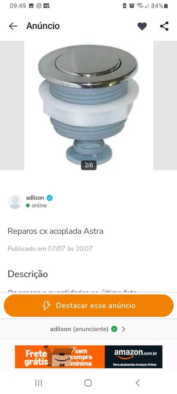 Reparo cx acoplada diversos NOVOS 